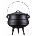 Manufacturer supply HIgh quality three legs cast iron potjie pot for North Africa